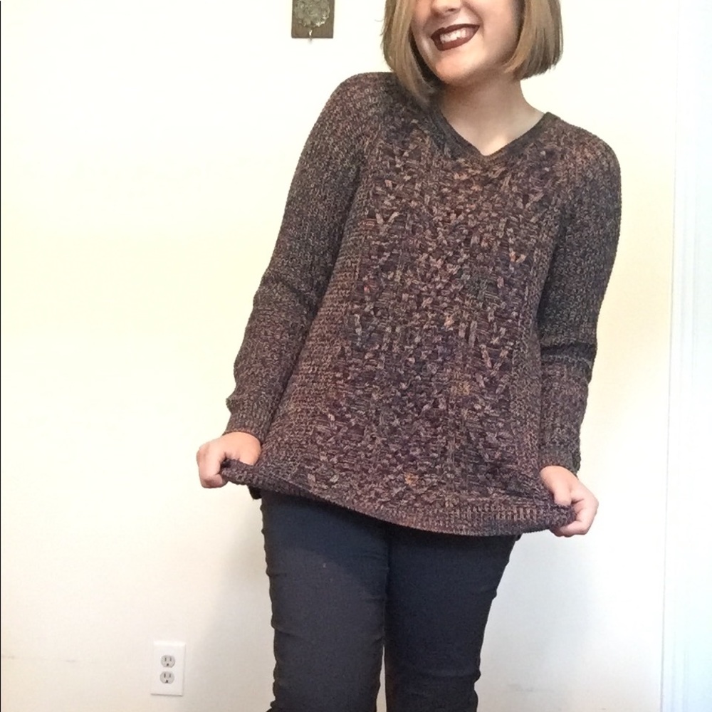 Multicolored knit sweater